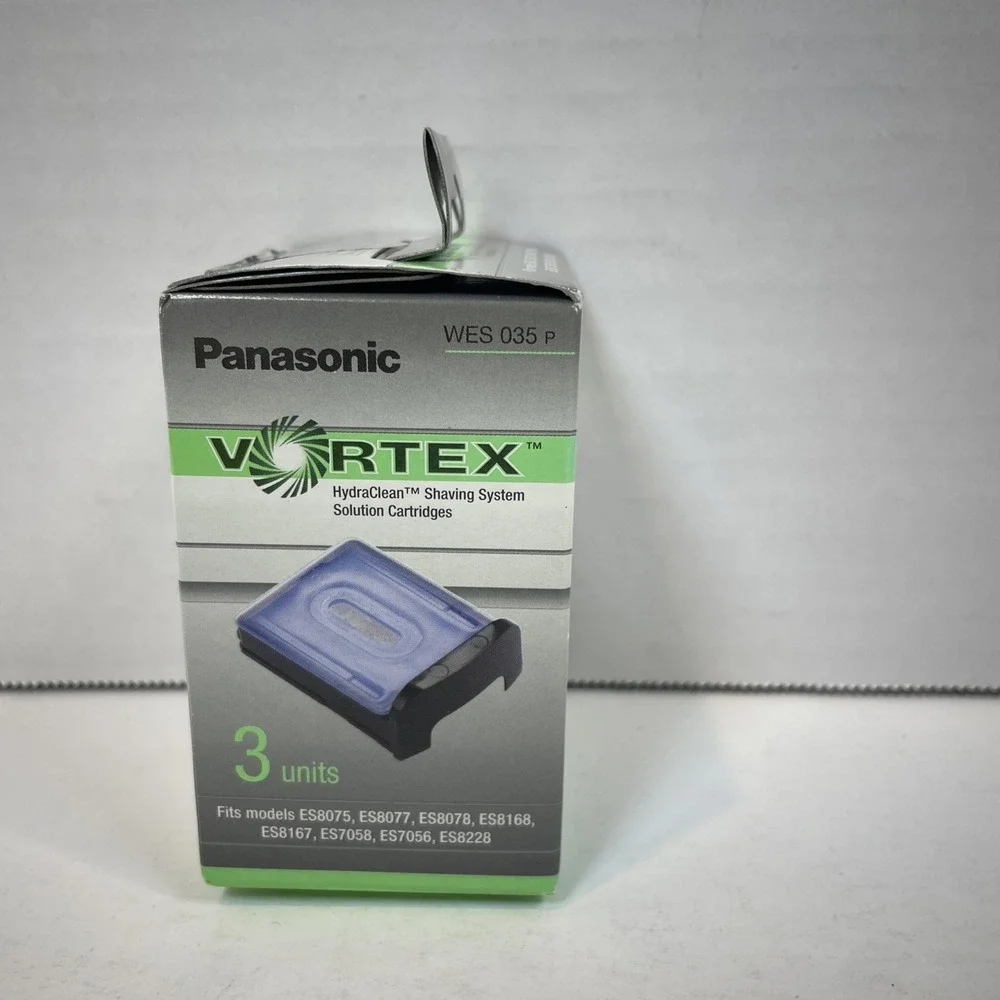 Panasonic‎ Vortex HydraClean Shaving System Solution Cartridges 3 Pack WES 035 P